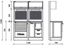 Combinazione arredo officina RSC50 2.0 Beta RSC50 2.0 A