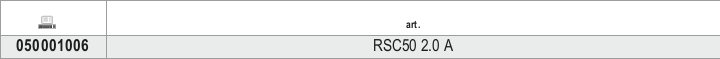 Tabella misure – Combinazione arredo officina RSC50 2.0 Beta RSC50 2.0 A