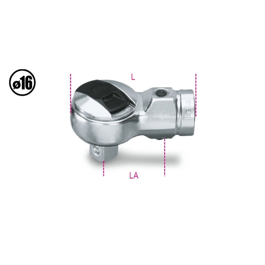 Cricchetti reversibili per barre dinamometriche Beta 612X