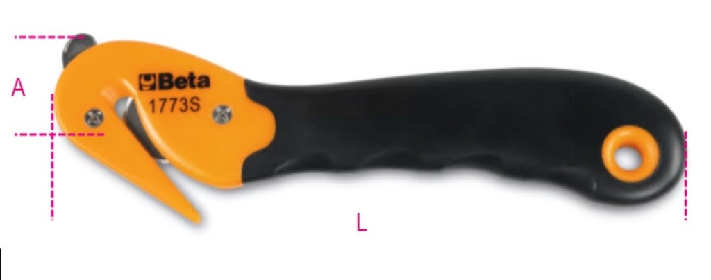 Cutter di sicurezza a lama circolare Beta 1773S