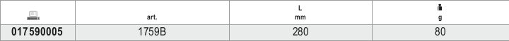 Tabella misure – Densimetro per liquidi batteria Beta 1759B