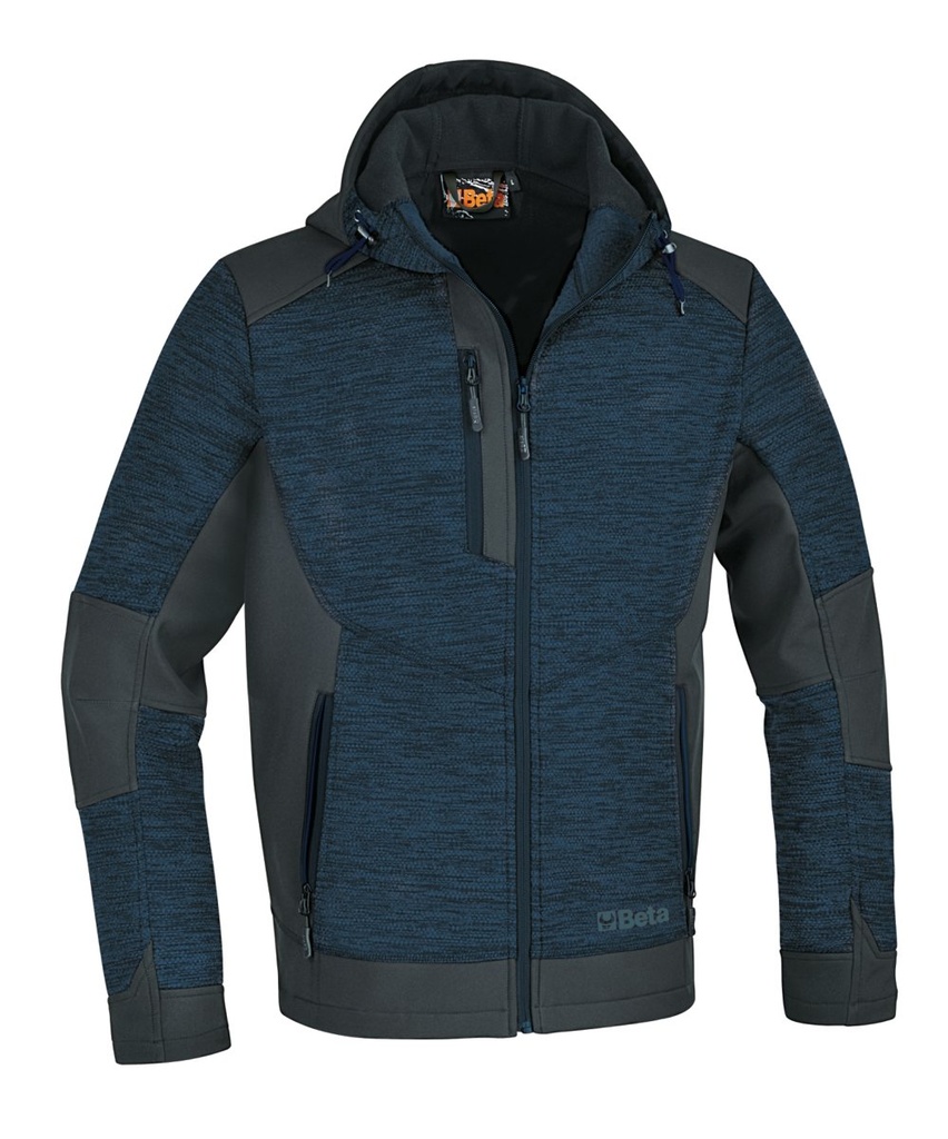 Felpa tecnica in pile con inserti in tessuto softshell Beta 7637B S