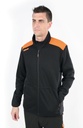 Felpa zip lunga, nera con inserti in grigio antracite Beta 7565NG S