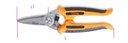 Forbici multiuso lame diritte in acciaio inossidabile con microdentatura Beta 1130BMX