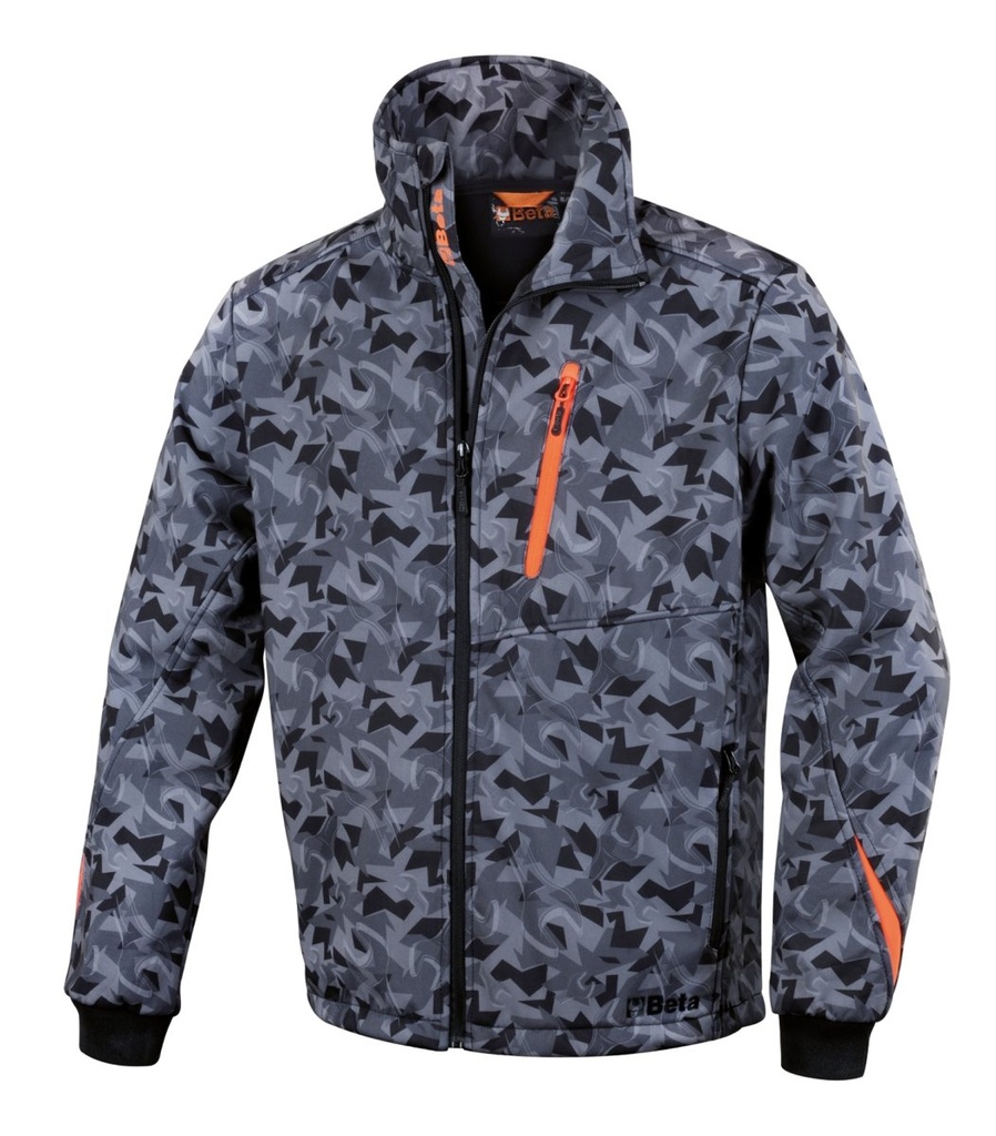 Giacca softshell - camouflage grigio Beta 7658CM XXL