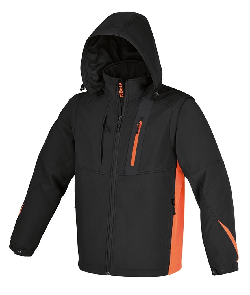 Giacca softshell con cappuccio e maniche staccabili Beta 7659N XXL