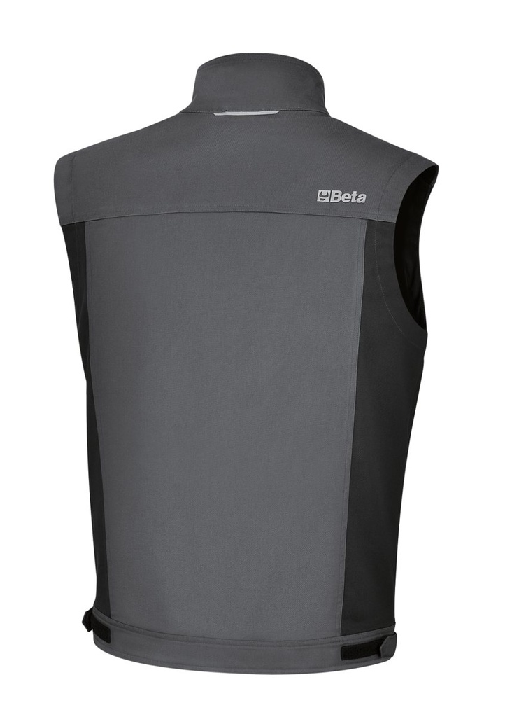 Gilet da lavoro grigio in 100% cotone, comodo e resistente Beta 7937MG L