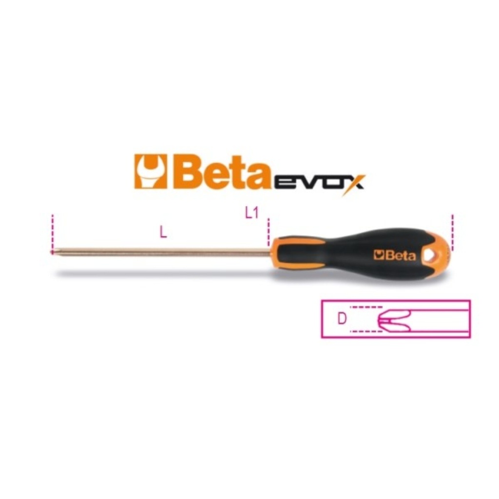 Giravite antiscintilla per viti con impronta a croce Phillips® Beta 1202BA-E 2X6X150