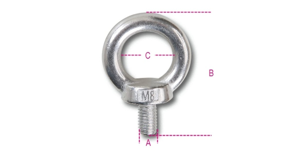 Golfari maschio, inox AISI 316 Beta 8240 M6