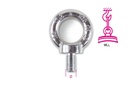 Golfari per sollevamento inox A4 maschio, FORGIATI Beta 8240F M10
