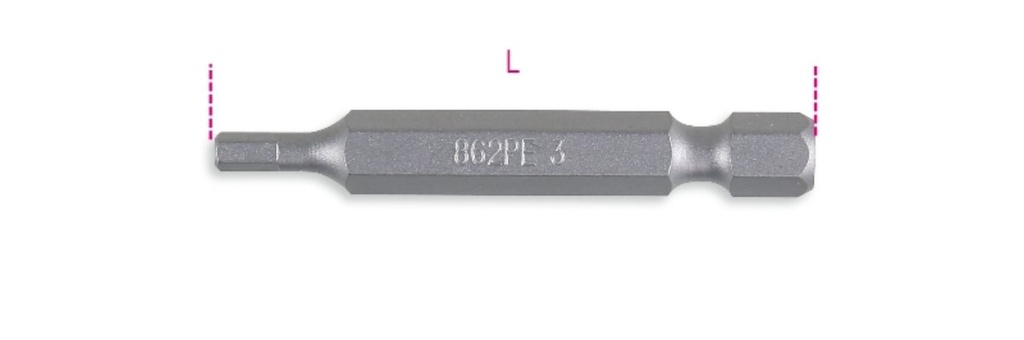 Inserti maschio esagonale per avvitatori Beta 862PE 5
