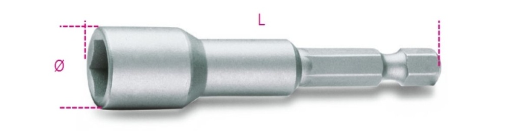 Inserti per avvitatori chiavi a bussola esagonale magnetici Beta 862F 6