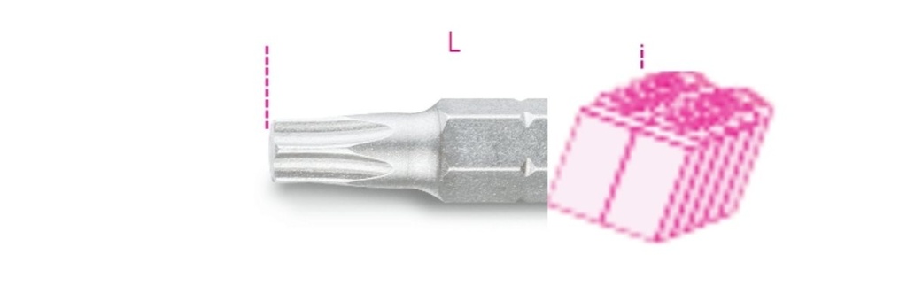 Inserti per avvitatori per viti con impronta Torx® Beta 861TX/C 20