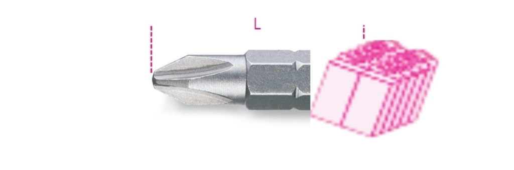 Inserti per avvitatori per viti con impronta a croce Phillips® Beta 861PH/C 2L