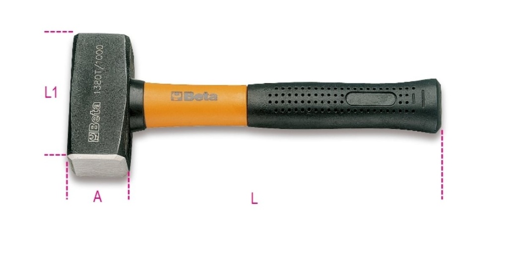 Mazzetta con manico in fibra Beta 1380T 1500