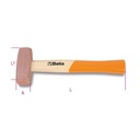 Mazzuole con testa in rame e manico in legno Beta 1385 400