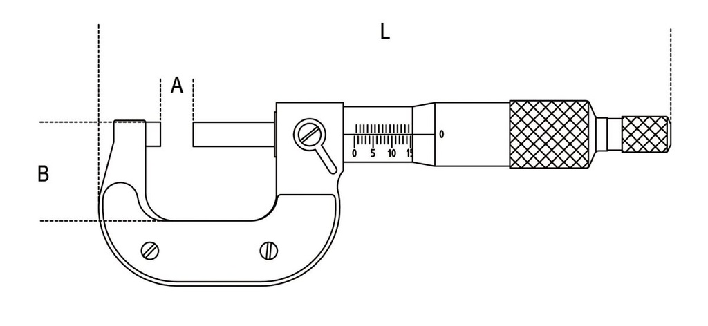 Micrometri per esterni in astuccio rigido di materiale plastico Beta 1658/25