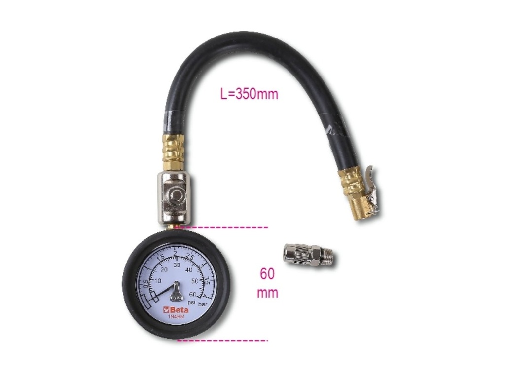 Misuratore di pressione per pneumatici Beta 1949M