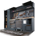 Modulo fisso con 3 cassetti e 2 arrotolatori per arredo officina C45PRO 2.0 Beta C45PRO 2.0 ACT