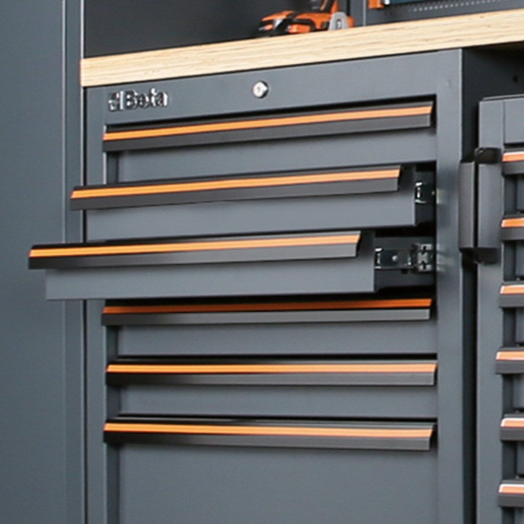 Modulo fisso con 5 cassetti per arredo officina C45PRO 2.0 Beta C45PRO 2.0 M5