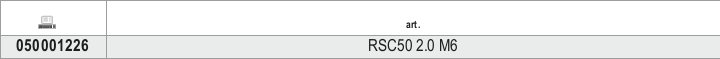 Tabella misure – Modulo fisso con 6 cassetti per arredo officina RSC50 2.0 Beta RSC50 2.0 M6