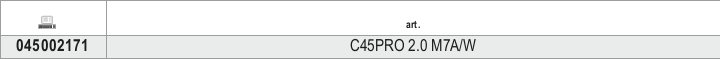 Tabella misure – Modulo fisso con 7 cassetti per arredo officina C45PRO 2.0 Beta C45PRO 2.0 M7A/W