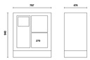 Modulo fisso di servizio per arredo officina Beta C55MS