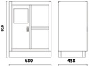 Modulo fisso di servizio per arredo officina C45PRO 2.0 Beta C45PRO 2.0 MS