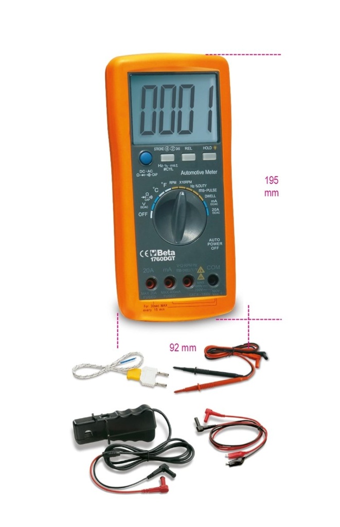 Multimetro digitale automotive Beta 1760DGT