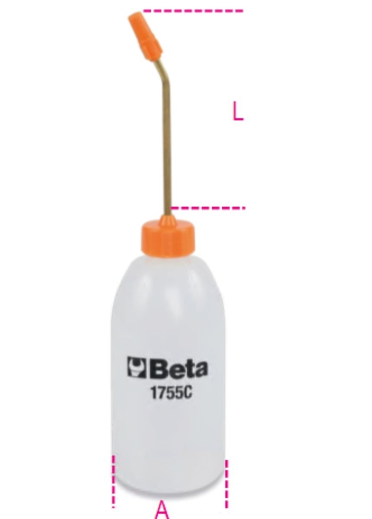 Oliatori in plastica cannuccia curva Beta 1755C 500