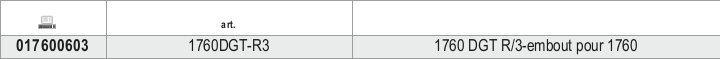 Tabella misure – PUNTALI DGT-A-PA/AC 2TM Beta 1760DGT-R3
