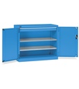 [PERFOM15006] Armadio con porte a battente Perfom – 64×27 EH 1 cassetti – Blu (RAL 5012)