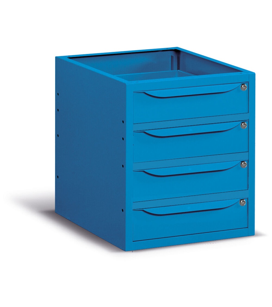 [FBG03S50C000304] Armadio L=500 mm con 4 cassetti H=105 mm Work Up – H 570 mm – Blu (RAL 5012)