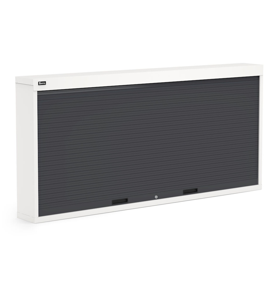 [FBL8056C00008] Armadio con tapparella – H 912 mm – 1928 × 220 × 912 mm, Grigio chiaro (RAL 7035)