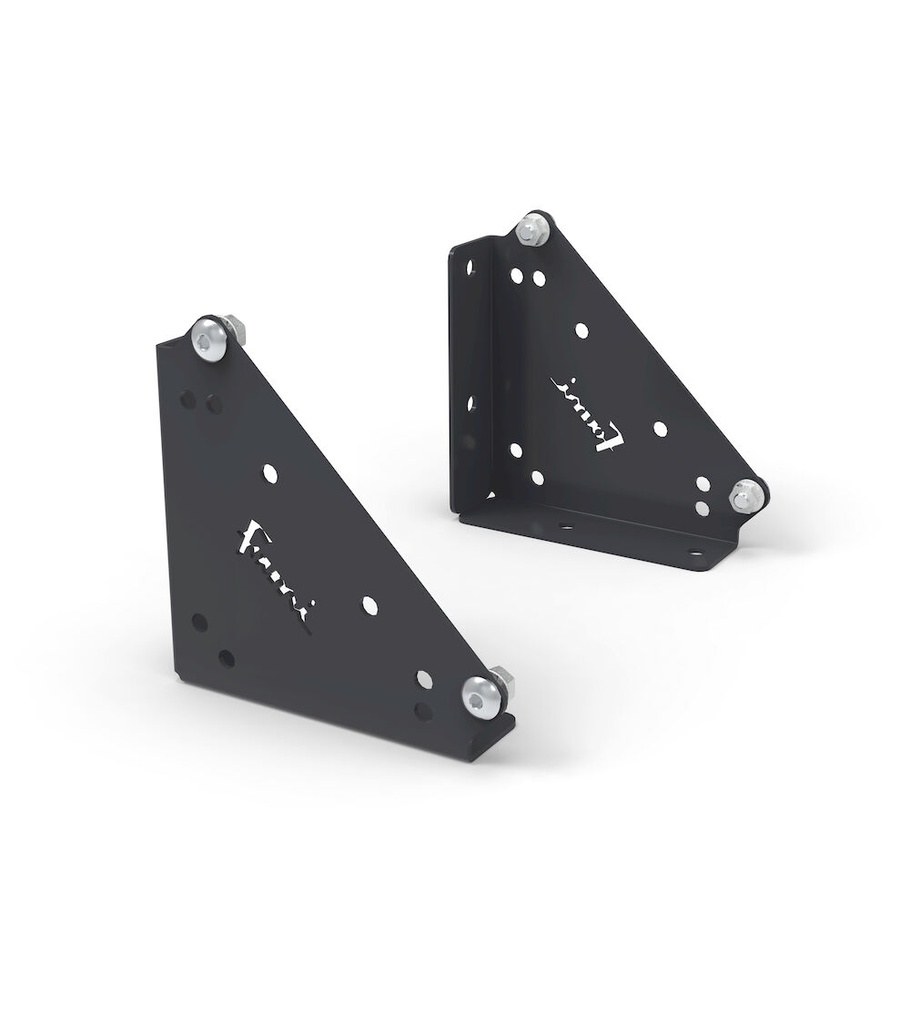 [FBL76000239] Coppia squadre per fissaggio pannelli su piano, L110 x P32 x H110 mm