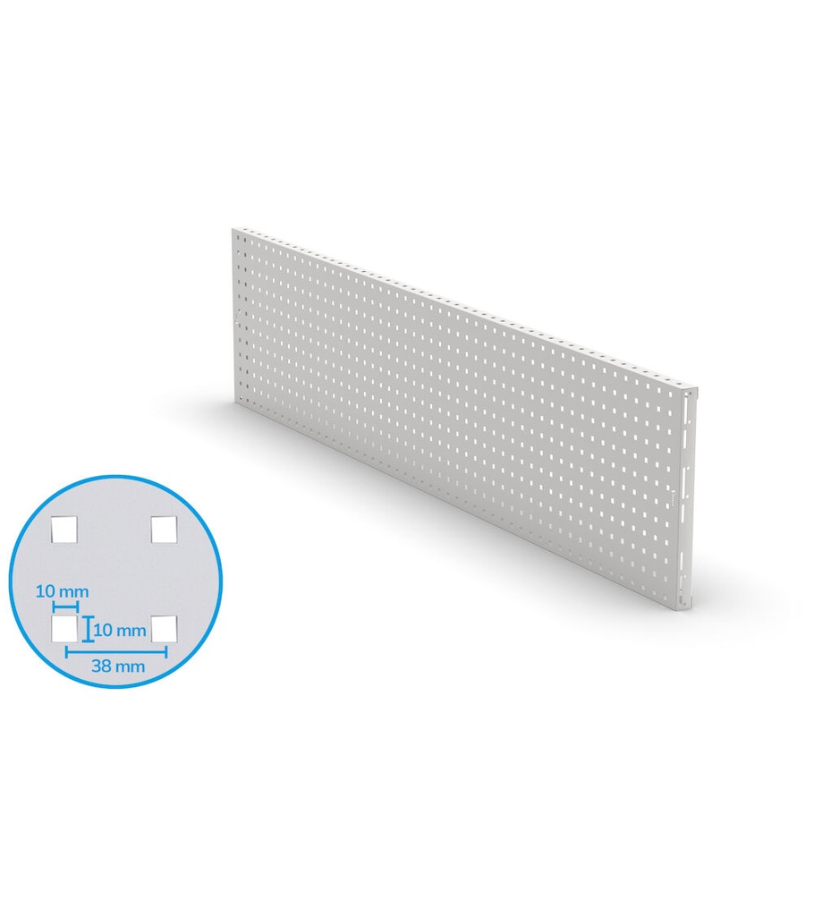 [FBL76370008] Pannello forato/mensola Work Look – 1938 × 40 × 456 mm, Grigio chiaro (RAL 7035)