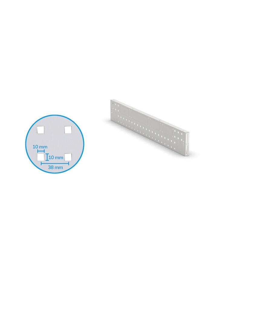 [FBL76180008] Pannello forato Electric Work Look – 953 × 40 × 152 mm, Grigio chiaro (RAL 7035)