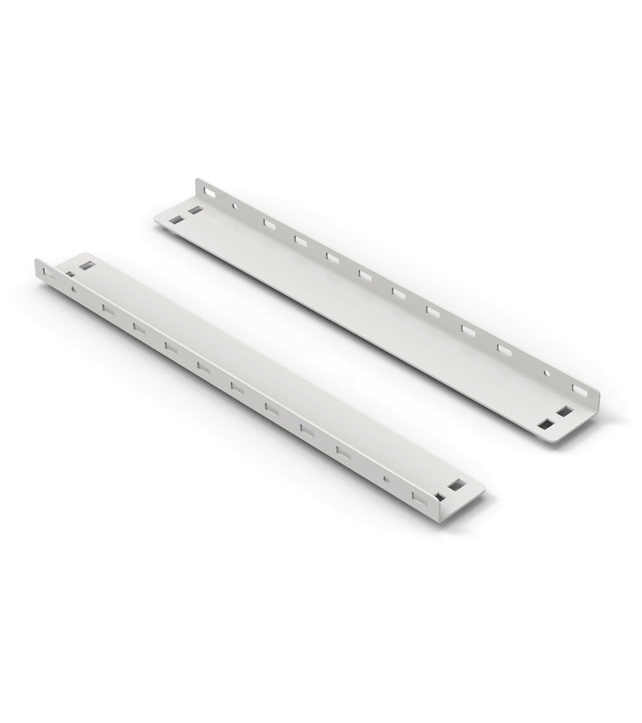 [FBL8025000008] Coppia staffe di fissaggio pensile su montanti Work Look – Grigio chiaro (RAL 7035)