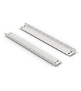 [FBL8025000008] Coppia staffe di fissaggio pensile su montanti Work Look – Grigio chiaro (RAL 7035)