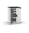 [M33A100C010LJ08] Cassettiera Master con porte con 2 cassetti 2x75 2xPE – H 1022 mm – Flessibile – fino a 100 kg, Grigio chiaro (RAL 7035)