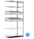 [ST1030] Scaffale aggiuntivo con 6 piani – 1028 × 321 × 2011 mm