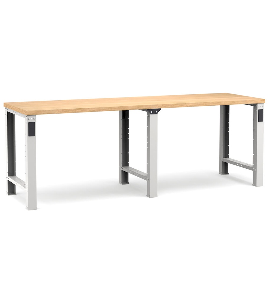 [MASTERWR2501] Banco Master (cod. MASTERWR1501) – 2500 × 750 × 890 mm, Grigio chiaro + Grigio antracite (RAL 7035+7016)