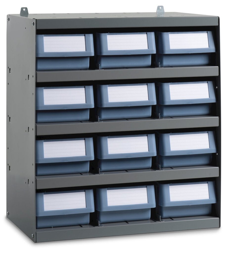 [RKBOX3005] Scaffale con 12 cassette RK Box Classic – H 545 mm – 500 × 300 × 545 mm