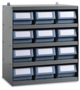 [RKBOX3005] Scaffale con 12 cassette RK Box Classic – H 545 mm – 500 × 300 × 545 mm