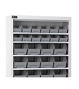 [PERFOMAK02] Armadio portacontenitori senza porte a battente, 5 piani e 24 contenitori Picking Box Air mis. 2, H 1001 mm, blu