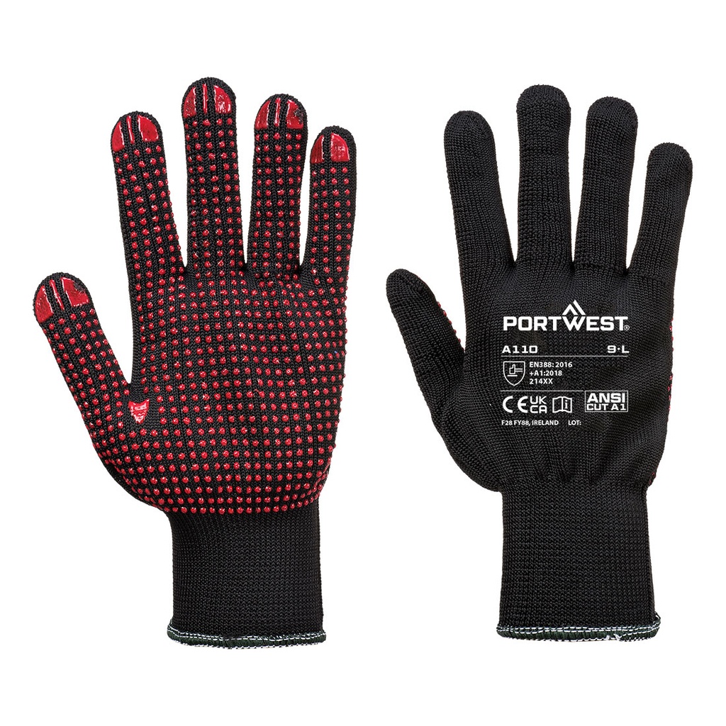 Guanti Polka Dot – Nero