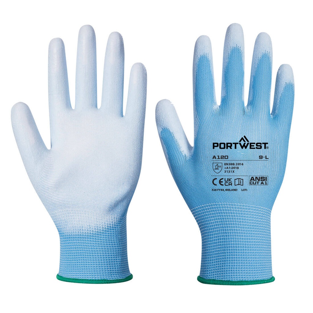 Guanti con palmo in PU – Blu (B4R)