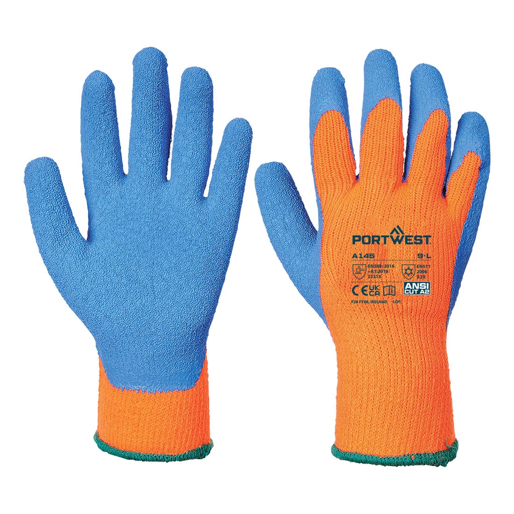 Guanto Grip Antifreddo – Arancione/blu (OBL)