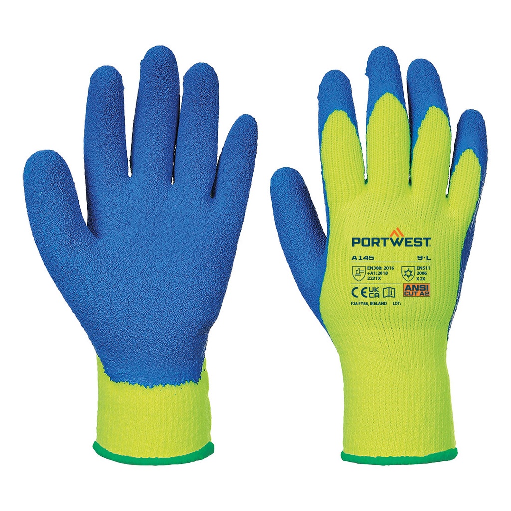 Guanto Grip Antifreddo – Giallo/blu