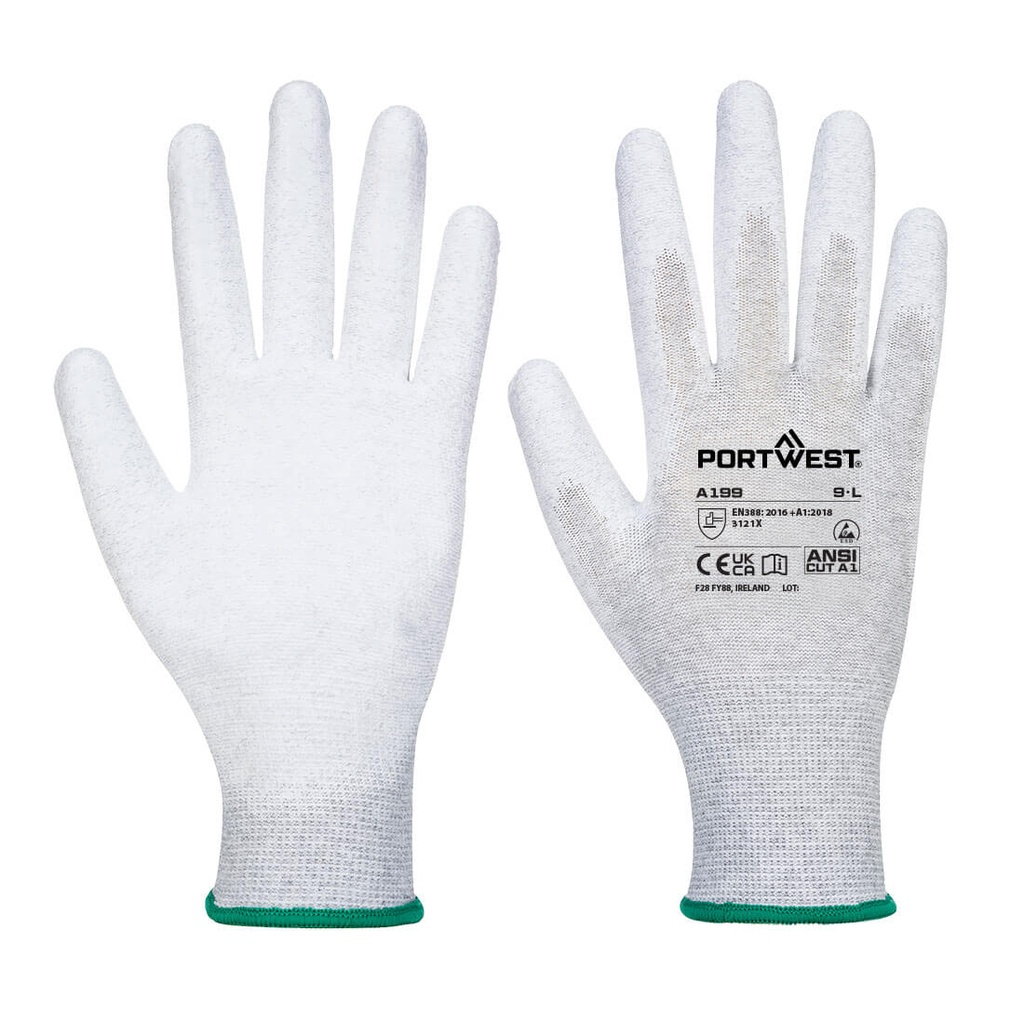 Guanti Palmo PU Antistatici – Grigio